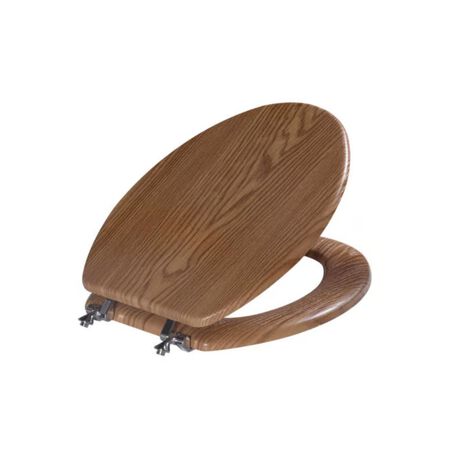 Oakbrook Collection Sheridan Elongated Oak Polypropylene Toilet Seat