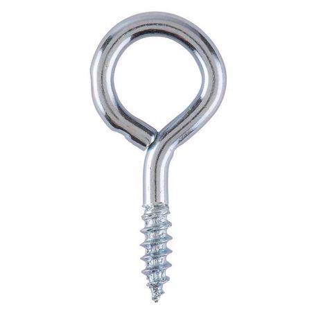 Ace 1/8 in. D X 1-1/8 in. L Zinc-Plated Steel Screw Eye 35 lb. cap. 10 pk