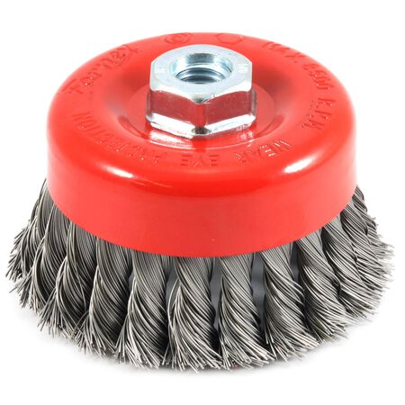 Forney 4 in. Dia. 0.625 Cup Brush