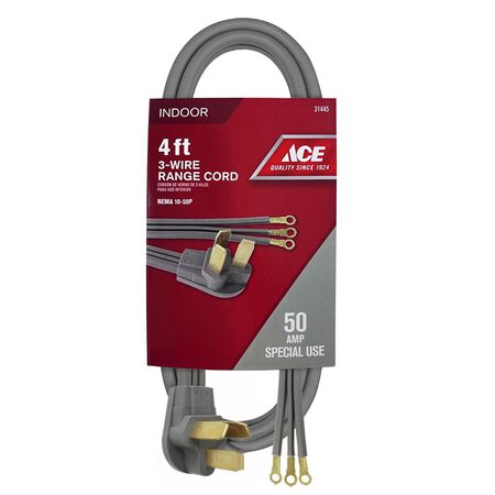 Ace 6/2, 8/1 SRDT 4 ft. L Range Cord 3 Wire