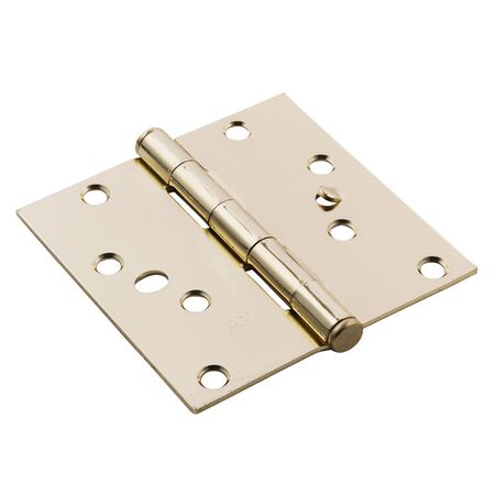 Ace 4 in. L Bright Brass Residential Door Hinge 1 pk