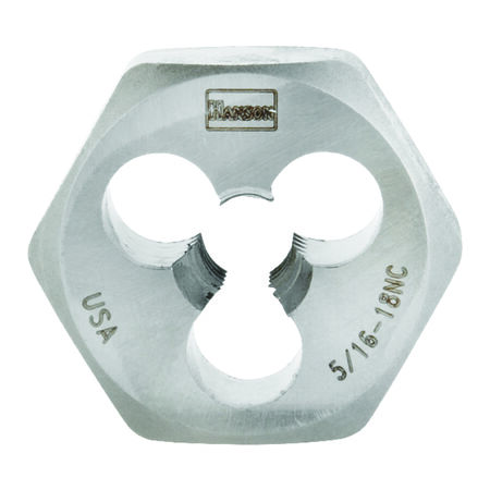 Irwin Hanson High Carbon Steel SAE Hexagon Die 5/16 in. 1 pc