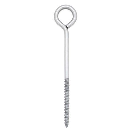 Hampton 1/4 in. X 5 in. L Stainless Stainless Steel Lag Thread Eyebolt