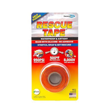 Rescue Tape Orange 1 in. W X 12 ft. L Silicone Tape