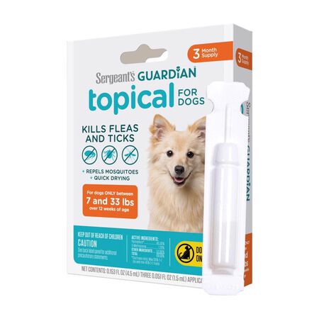 Sergeants Guardian Liquid Dog Flea and Tick Killer Permethrin, S-Methoprene and Other Ingrediant 0.1