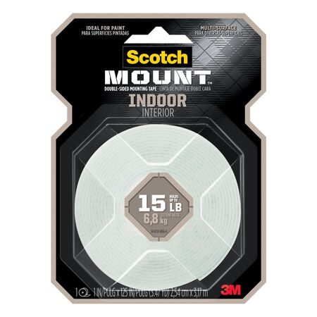 Scotch Mount 125 in. L X 1 in. W Double-Sided Mounting Tape
