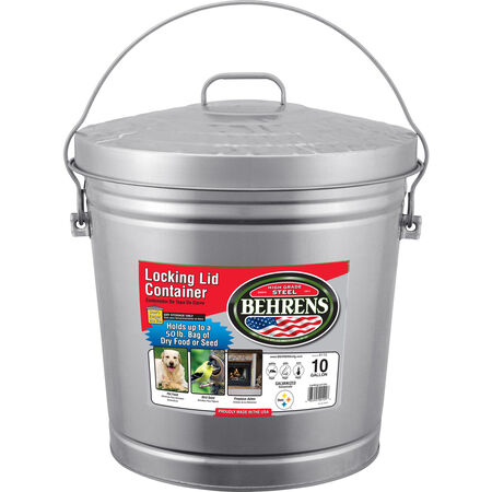 Behrens Gray Metal Pet Food Storage Container