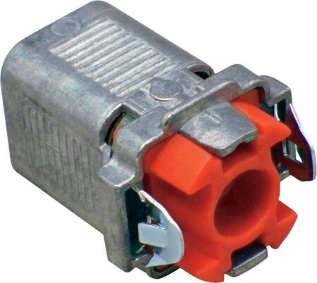Sigma Engineered Solutions Double Snap Lock 3/8 in. D Die-Cast Zinc Flex Connector For AC, MC and FM