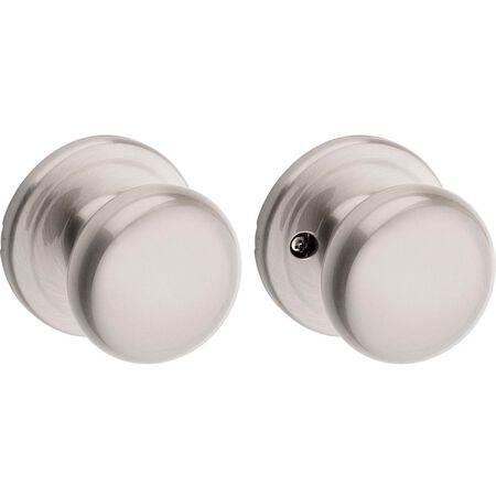 Kwikset Juno Satin Nickel Passage Door Knob 1-3/4 in.