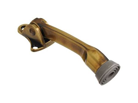 Ace Metal Kick-Down Door Holder 4 in. L Antique Brass