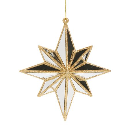 Raz Imports 5.75 in. Mirrored North Star Ornament