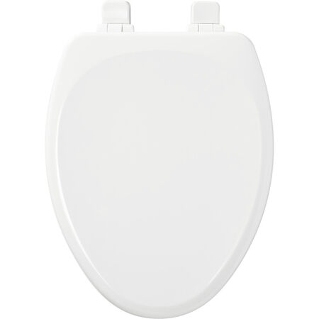 Bemis Slow Close Elongated White Molded Wood Toilet Seat