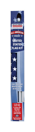 Valley Forge American Flag Kit 36 in. H X 60 in. W