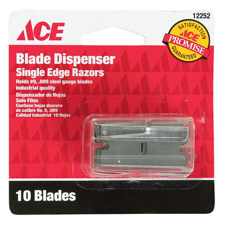 Ace Carbon Steel Single Edge Razor Blade 1.75 in. L 10 pc