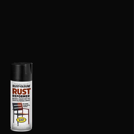 Rust-Oleum Stops Rust Indoor and Outdoor Flat Black Rust Reformer 10.25 oz