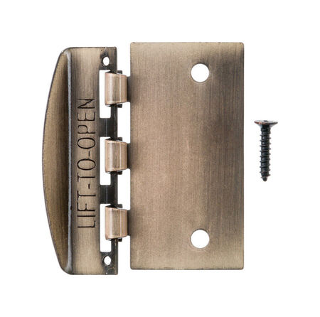 Ace Antique Brass Steel Door Flip Lock 1 pk