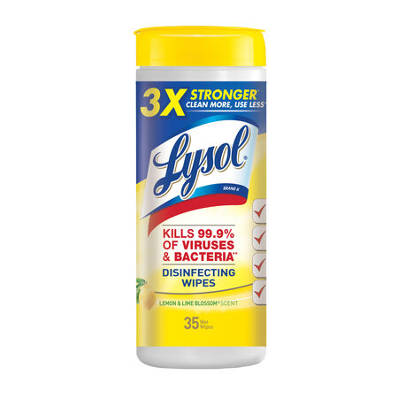 Lysol Lemon & Lime Blossom Scent Disinfecting Wipes 35 ct 1 pk