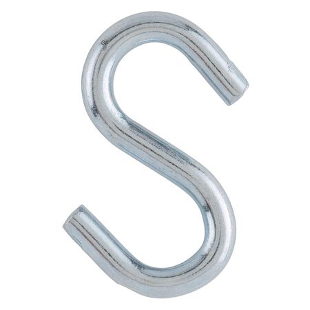 Ace Small Zinc-Plated Silver Steel 1.5 in. L S-Hook 80 lb 4 pk