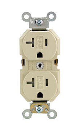 Leviton Electrical Receptacle 20 amps 5-20R 125 volts Ivory