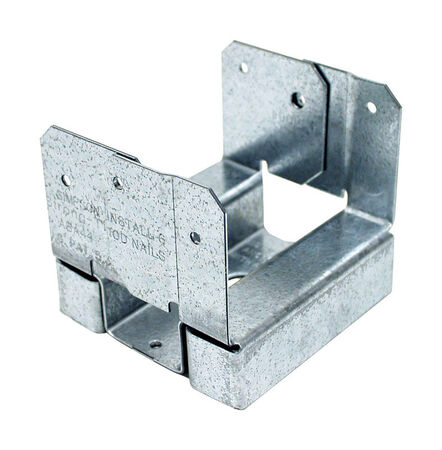 Simpson Strong-Tie Galvanized Steel Standoff Post Base 4 in. H x 4 in. W 16 Ga.