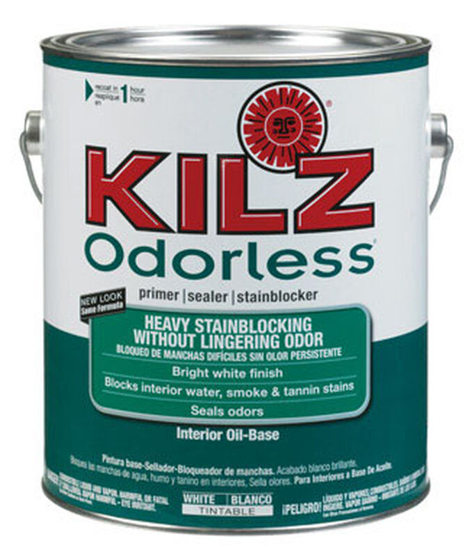 Kilz Odorless Oil Based Interior Primer And Sealer 1 Gal White Kilz Odorless Oil Based Interior Primer And Sealer 1 Gal White