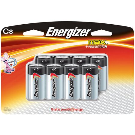 Energizer Max C Alkaline Batteries 1.5 volts 8 pk