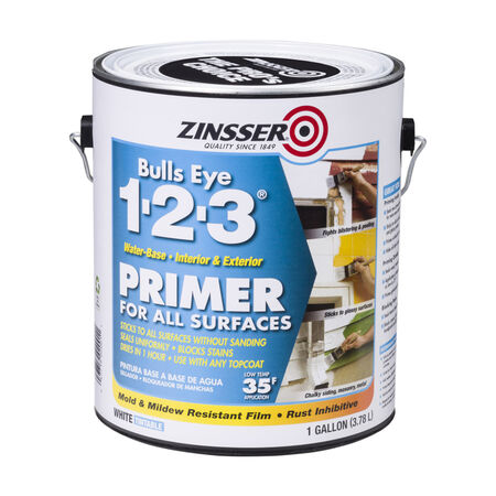 Zinsser Bulls Eye 123 White Water-Based Styrenated Acrylic Primer and Sealer 1 gal