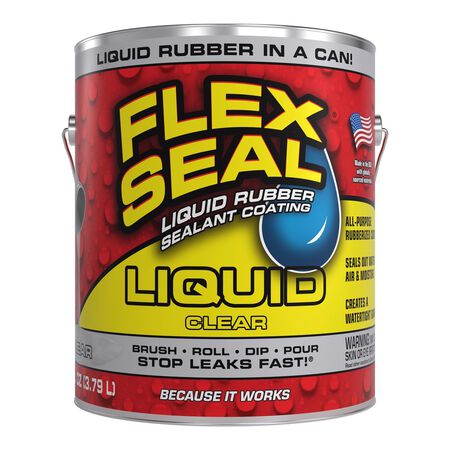 Flex Seal Family of Products Flex Seal Clear Liquid Rubber Sealant Coating 1 gal