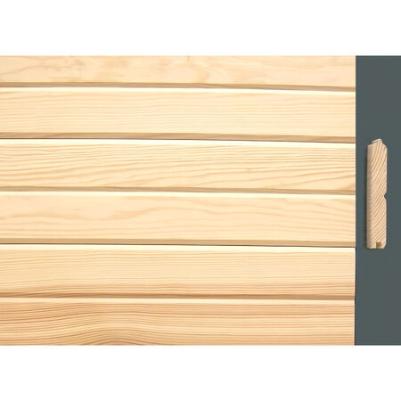 1 in. x 6 in. x 12 ft. #116 Pine Siding D - Grade