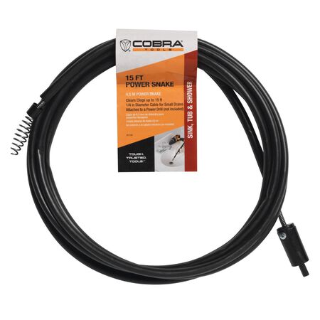 Power Snake 15 ft. L Snake Drain Auger