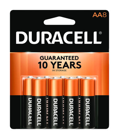 Duracell Coppertop AA Alkaline Batteries 8 pk Carded