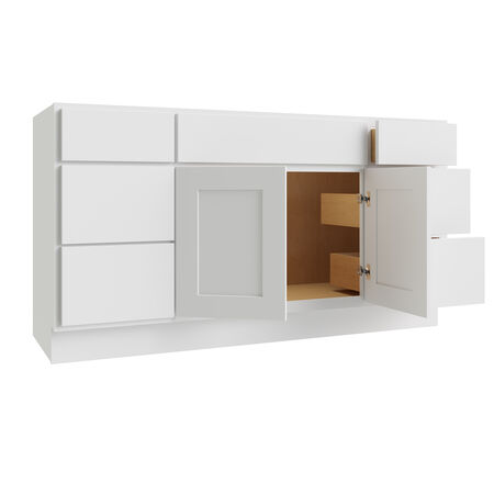 Luxor White Vanity Sink Base 60" RTA