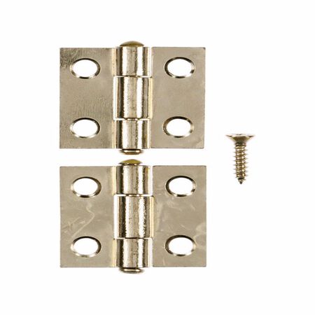 Ace 2.75 in. W X 1 in. L Bright Brass Brass Narrow Hinge 2 pk