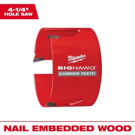 Milwaukee Big Hawg 4-1/4 in. Carbide Tipped Hole Saw 1 pc