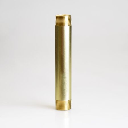 ATC 3/4 in. MPT 3/4 in. D MPT Yellow Brass Nipple 6 in. L