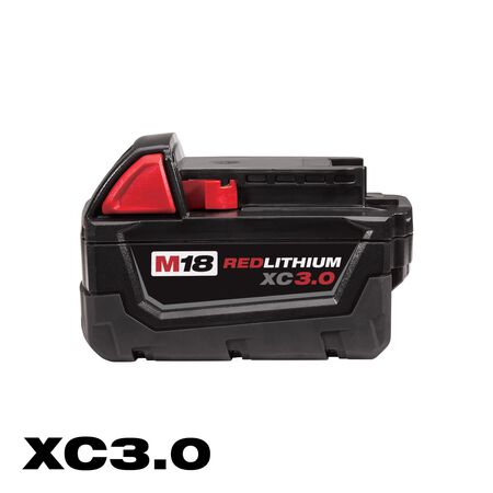 Milwaukee M18 XC 18 V 3 Ah Lithium-Ion Battery Pack 1 pc