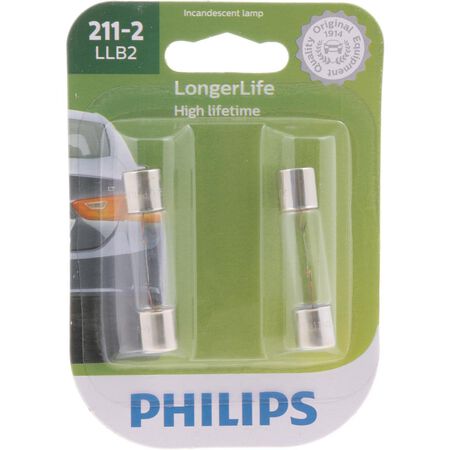 Philips Longer Life Incandescent Courtesy/Glove/License/Trunk Miniature Automotive Bulb 211-2LLB2