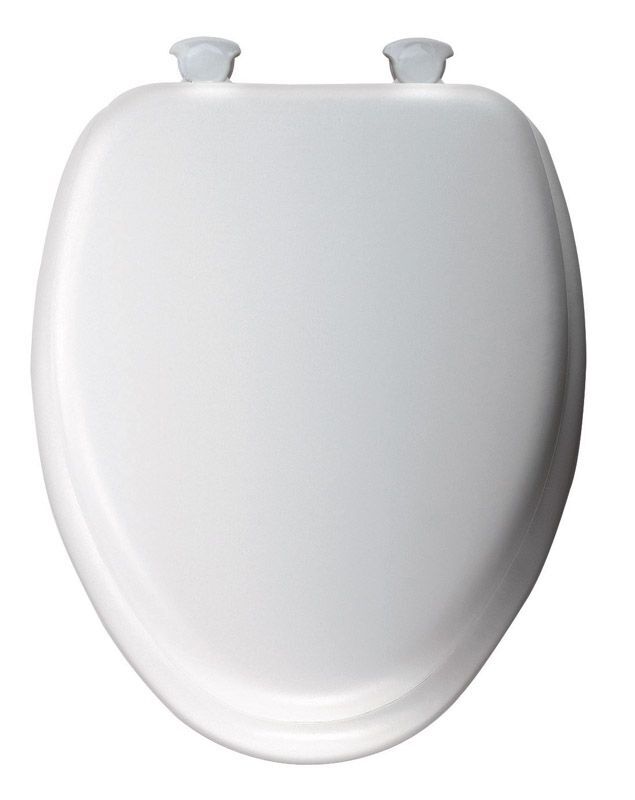 Mayfair Vinyl Cushioned Toilet Seat Elongated White Stine Home + Yard