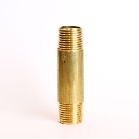 ATC 1/2 in. MPT 1/2 in. D MPT Yellow Brass Nipple 3 in. L