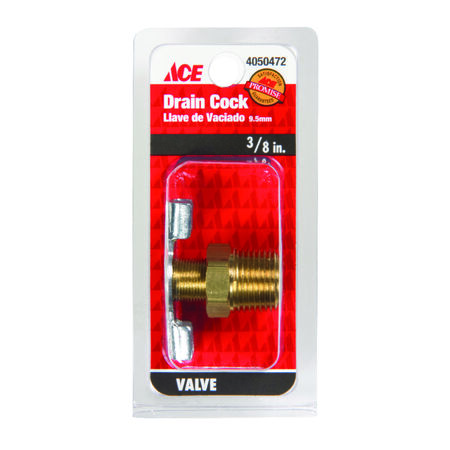 Ace 3/8 in. MPT Drain Cock Valve 30 psi