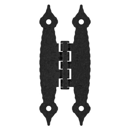 Amerock 1-1/2 in. W X 3-1/2 in. L Black Steel Cabinet Hinge 1 pk
