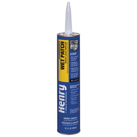 Henry Rubber Based Wet Patch Roof Cement 10.1 oz. Black