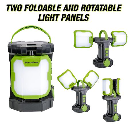 Voyager Jobsite Latern with 3 way power - Battery included