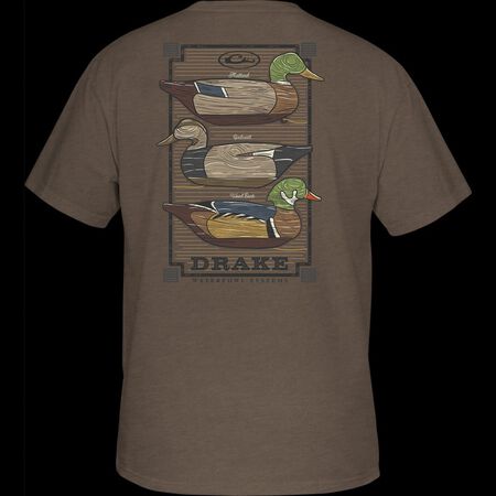 Drake Vintage Decoy Stack T SS Walnut Dark Heather