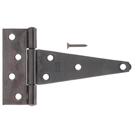 Ace 6 in. L Stainless Steel Heavy Duty T Hinge 1 pk