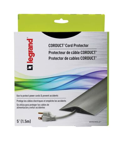 Legrand Corduct 1/2 in. D X 5 ft. L Cord Protector 1 pk