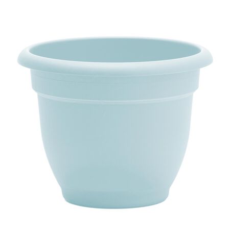 Bloem Ariana 10.25 in. H X 13 in. W X 12 in. D Resin Traditional Planter Misty Blue