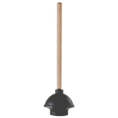LDR Plunger with Wooden Handle 16 in. L x 6 in. Dia.