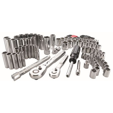 Craftsman 1/4 and 3/8 in. drive S Metric and SAE 6 Point Mechanic's Tool Set 105 pc