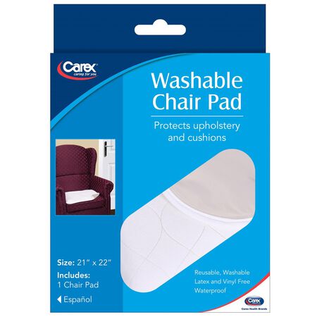 Carex Health Brands White Washable Chair Pad 1 pk